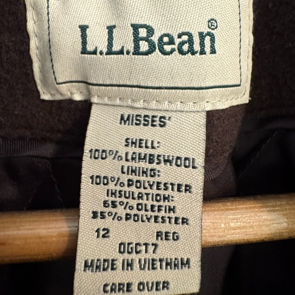 L.L.Bean Classic Lambswool Pea Coat - Picture 8 of 11